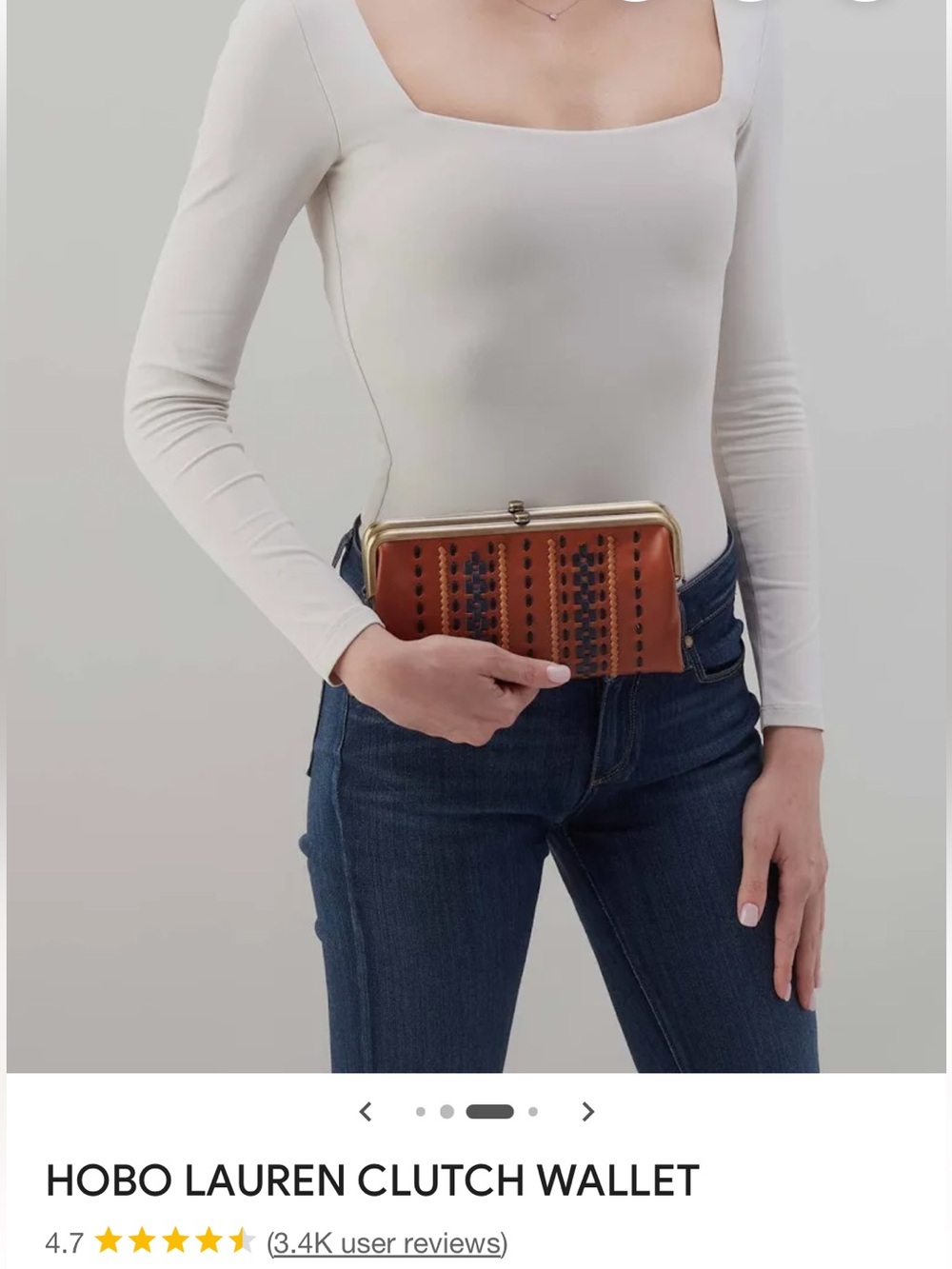 NWT HOBO Lauren Clutch Wallet, Timberline - Picture 5 of 5
